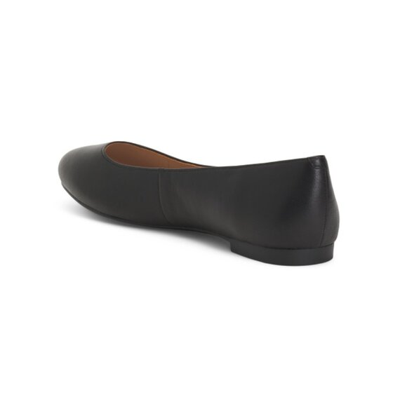 JOHNSTON AND MURPHY Black Leather Delanie Ballet Flats - Picture 2 of 2